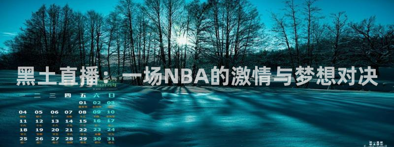 蓝鲸体育转播：黑土直播：一场NBA的激情与梦想对决
